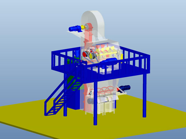 半自動（節(jié)能型）干粉砂漿生產(chǎn)線